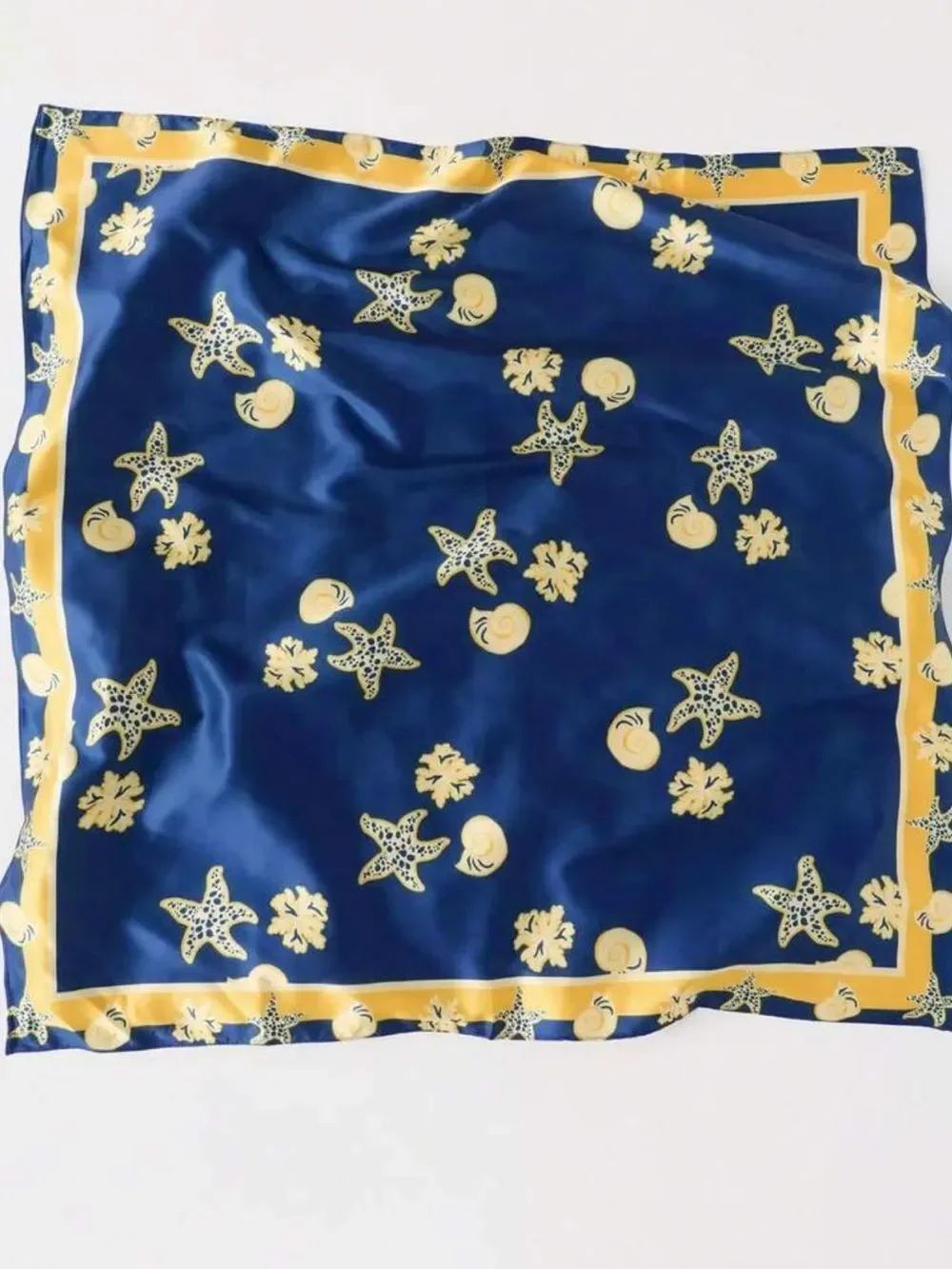 Seashell Print Scarf S145